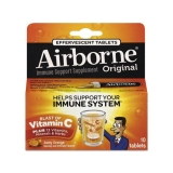 Airborne 30004CT Immune Support Effervescent Tablet Zesty Orange 10 Box