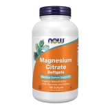 NOW Magnesium Citrate Glycinate Malate Softgels 180 Count Nervous System Support