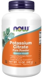 NOW Potassium Citrate Powder for Electrolyte Balance & Normal pH - Essential Mineral 12 oz