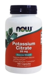 NOW Foods Potassium Citrate Essential Mineral 99mg 2x180 Capsules-Pack