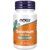 NOW Selenium L-Selenomethionine 100 mcg 100 Tablets Essential Mineral