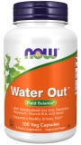 NOW Water Out Supplement with Uva Ursi, Dandelion, Potassium - 100 Capsules