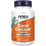 NOW Coral Calcium 1000mg Bone Health Healthy pH Balance 100 Veg Capsules