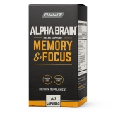 ONNIT Alpha BRAIN Premium Nootropic for Brain Health Memory Focus Support 60 Ct