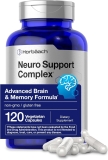Horbaach 120 Capsules Brain Support Supplement Vegetarian Formula Men Women