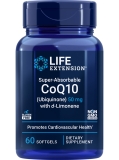 Life Extension Super Absorbable CoQ10 D-Limonene 50mg High Absorption Ubiquinone Kaneka Q10 Energy Heart Brain Health Support Non-GMO Gluten Free 60 Softgels