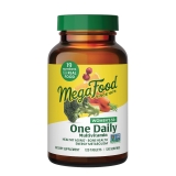 MegaFood Women's 55 Plus Daily Multivitamin Vitamin A C D3 E Aging Support Real Food Immune Supplement Vegetarian 120 Tabs