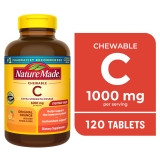 Nature Made Extra Strength Chewable Vitamin C 1000mg Tablets 120 Count