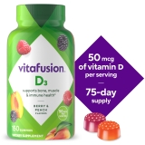 Vitafusion Vitamin D3 Gummy 50mcg Peach Blackberry Strawberry 150 Count