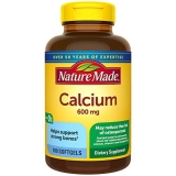 Nature Made 600 mg Calcium with Vitamin D3 Softgels Bone Support 100 Count Supplement
