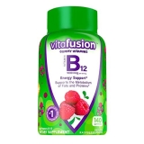 vitafusion B12 Gummy Vitamins for Energy Metabolism Support Raspberry 140