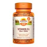 Sundown Vitamin D3 2000 IU Softgels Bone Teeth Immune Health 150 Count