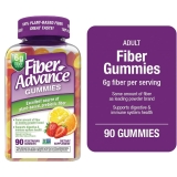 Fiber Advance Plant Based Prebiotic Gummies Natural Fruit 90 Count