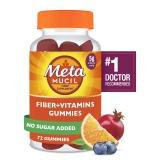 Metamucil Prebiotic Fiber Gummies with Vitamin B12 D C - Citrus Berry - 72 Count