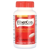 FiberCon Fiber Therapy Coated Caplets Constipation Relief No Gas Bloating 140 Caplets