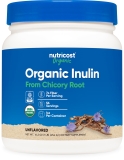 Nutricost Organic Inulin Powder 1LB 7.5 Grams Fiber Per Serving Non-GMO Supplement