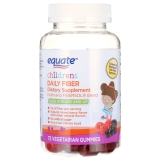 Equate Childrens Daily Fiber Supplement Gummies Mixed Berry Flavor 72 Count
