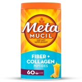 Metamucil Fiber Supplement Collagen Digestive Health Sugar Free Orange 60 Servings