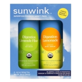 Sunwink Debloat Daily + Fiber Superfood Powder Duo 4.2 Ounces (Pack of 2)