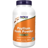 NOW Psyllium Husk Powder Non-GMO Soluble Fiber 12 Ounce