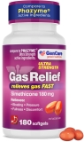GenCare Ultra Strength Gas Relief Simethicone 180mg Anti Flatulence 180 Softgels for Fast Relief