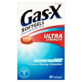 Gas-X Softgels Ultra Strength 50 Soft Gels for Fast Gas Relief Aiding Digestion