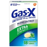 Gas-X Simethicone Antigas Extra Strength Fast Peppermint Creme 18ct 6 Pack