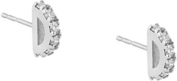 Paige Novick 14K Half Circle Diamond Studs