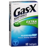 Gas-X Softgels Extra Strength Gas Relief 10 Count Pack of 3