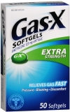 Gas-X Softgels Simethicone Relieves Gas Fast Extra Strength Antigas 125 mg 50 ct