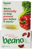 Beano Natural Enzyme Complex Carbohydrates Gas Relief 30ct 4 Pack