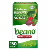 Beano Extra Strength Gas Prevention Digestive Enzyme Supplement 150 Count