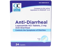Quality Choice Anti-Diarrheal Loperamide HCI 24 Caplets for Fast Relief 5 Pack