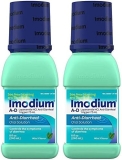 Imodium A-D Liquid Anti Diarrheal Medicine Mint 8 fl oz 2 Pack