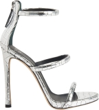 Giuseppe Zanotti 5 Silver High Heel Sandals