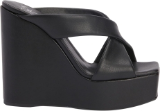 Giuseppe Zanotti 8.5 Black Leather High Heels Shoes