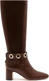 Larroudé Milan Block Boot In Cognac Leather
