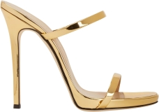 Giuseppe Zanotti 6 Gold High Heel Sandals