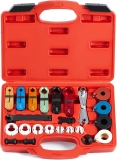 Orion Motor Tech 25pc Master Quick Disconnect Tool Set for A/C Fuel Transmission Systems Ford Chevy GM More Red