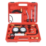 XIAOTONG Automotive Multi-Function Cylinder Leak Down Tester Kit Gasoline Engine Compression Dual Gauge Detector Tool Set for Cars Motorcycles Trucks Pressure Check Leakage Rate Test