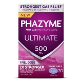 Phazyme Ultimate Gas Bloating Relief 500mg Simethicone Fast Gels Pack of 3