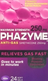 Phazyme Maximum Strength Gas Relief Softgels 250mg 24 Count
