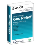 Major Extra Strength Gas Relief 30 Softgels for Fast Gas Relief