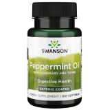 Swanson Peppermint Oil Rosemary Thyme Enteric Coated Softgels x100