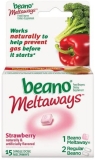 Beano Meltaways Strawberry Food Enzyme Dietary Supplement 15 Ea
