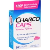 Charco Caps Anti Gas Formula Gas Bloating Fast Acting Relief 36 Capsules