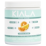 Kiala Nutrition Super Greens Organic Powder with Spirulina Chlorella for Digestion Gut Health Immunity Energy Gluten Free Vegan Daily Support Women Tropical Splash 30 Servings