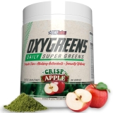 EHP Labs OxyGreens Super Greens Powder Spirulina Superfood Prebiotic Fibre Alkalizing Antioxidants Immunity Wellness 30 Serves Crisp Apple