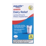 Equate Fast Acting Dairy Relief Lactase Enzyme Softgel Supplement 12 Pack
