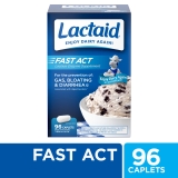 Lactaid Fast Act Lactose Intolerance Caplets 96 Travel Packs of 1 Ct